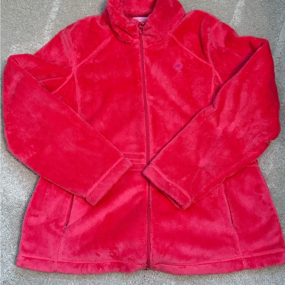 Lilly Pulitzer Fuchsia Puffer Jacket